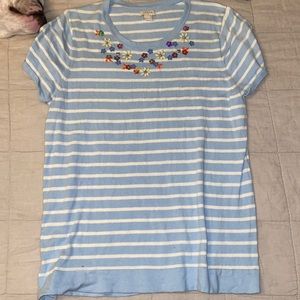 Jcrew blouse with little flowers.